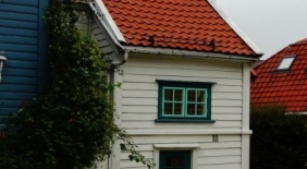 houten huis in Bergen